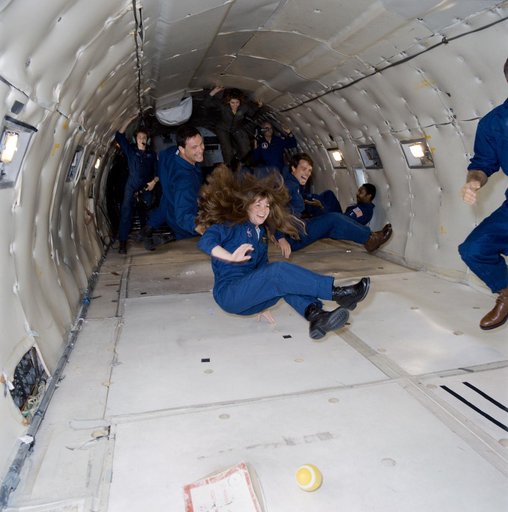 Astronaut Catherine G. Coleman aboard KC-135 aircraft