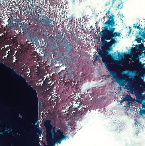 View of western portion of the Republic of Panama on Isthmus of Panama