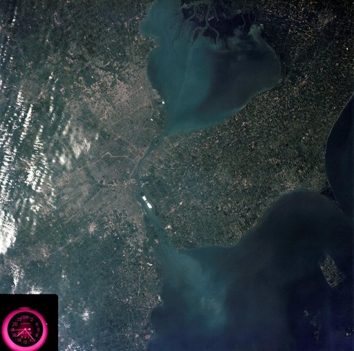 Detroit, Michigan metropolitan area photographed from Skylab