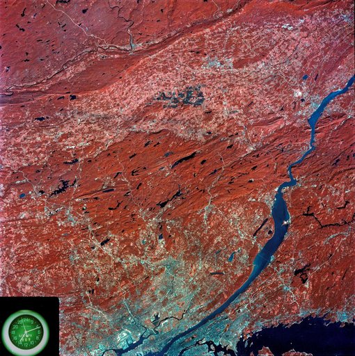 View of southeastern New York State