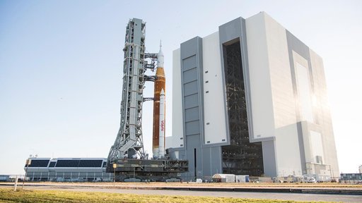 SLS Rollout from VAB