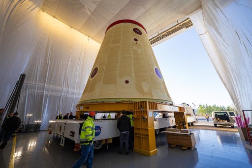 NASA moves SLS Hardware for Artemis III at Marshall Space Flight Center
