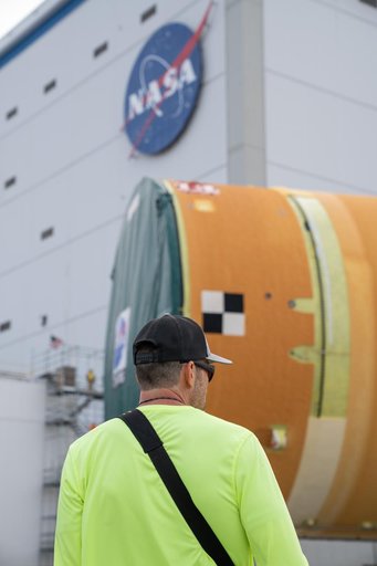 NASA Rolls Out Artemis III Moon Rocket Core Stage