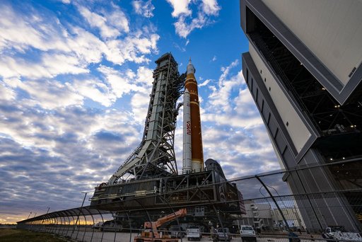 NASA's SLS Rocket and Orion Spacecraft Rollout to Launch Pad 39B