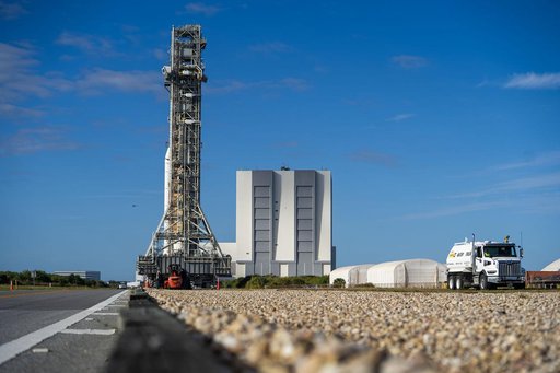NASA's SLS Rocket and Orion Spacecraft Rollout to Launch Pad 39B
