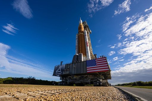 NASA's SLS Rocket and Orion Spacecraft Rollout to Launch Pad 39B