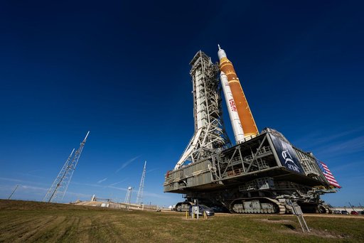 NASA's SLS Rocket and Orion Spacecraft Rollout to Launch Pad 39B