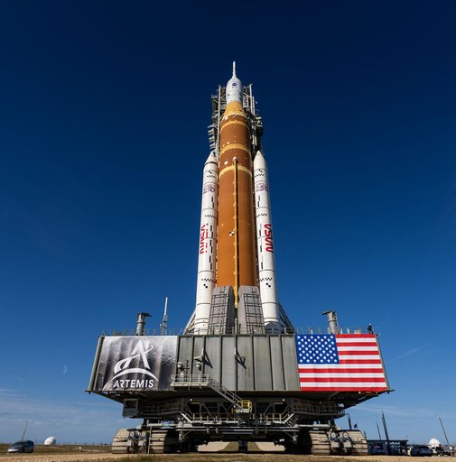 NASA's SLS Rocket and Orion Spacecraft Rollout to Launch Pad 39B