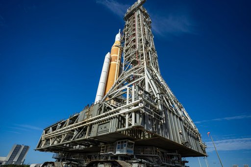 NASA's SLS Rocket and Orion Spacecraft Rollout to Launch Pad 39B