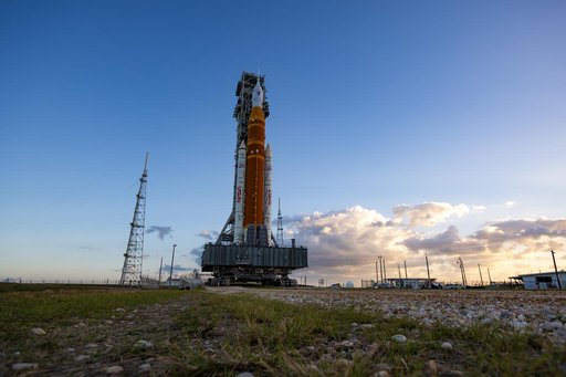 NASA's SLS Rocket and Orion Spacecraft Second Rollout to Launch Pad 39B