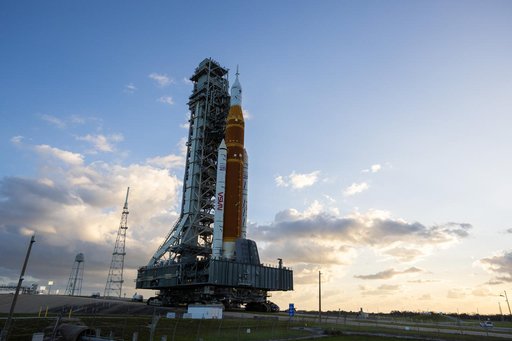 NASA's SLS Rocket and Orion Spacecraft Second Rollout to Launch Pad 39B