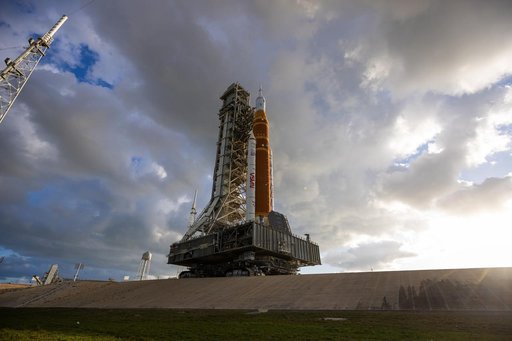NASA's SLS Rocket and Orion Spacecraft Second Rollout to Launch Pad 39B