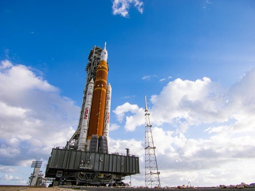 NASA's SLS Rocket and Orion Spacecraft Rollout to Launch Pad 39B