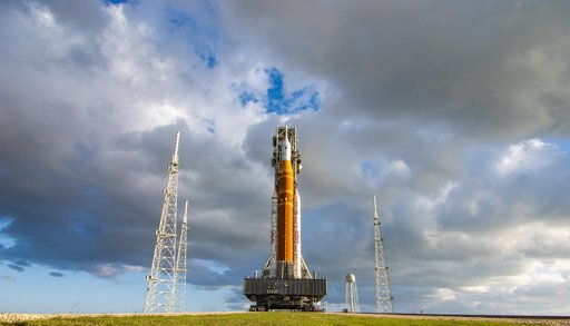 NASA's SLS Rocket and Orion Spacecraft Second Rollout to Launch Pad 39B
