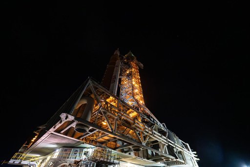 NASA's SLS Rocket and Orion Spacecraft Second Rollout to Launch Pad 39B