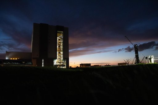 NASA's SLS Rocket and Orion Spacecraft Second Rollout to Launch Pad 39B