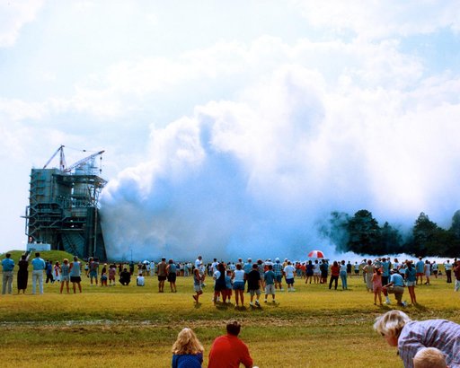 Space Shuttle Main Engine Public Test Firing
