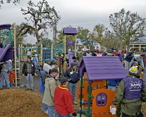 Volunteers build Bay St. Louis playground