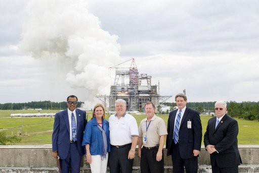 Gov. Barbour views test firing