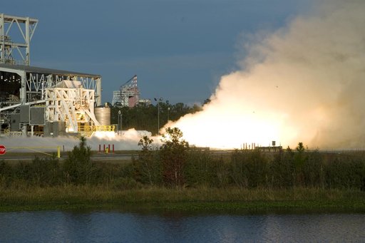 AJ26 rocket engine test
