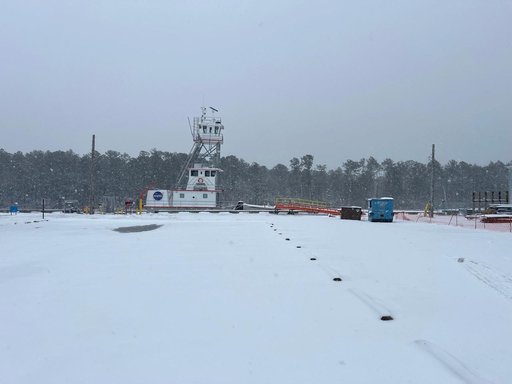 NASA Stennis Becomes Winter Wonderland