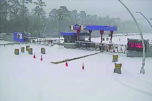 NASA Stennis Becomes Winter Wonderland