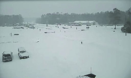 NASA Stennis Becomes Winter Wonderland