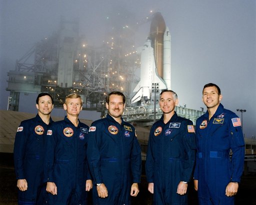STS-36 official crew portrait