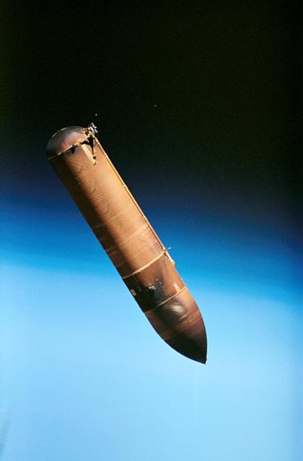 STS-57 external tank (ET) falls away from Endeavour, OV-105, after jettison