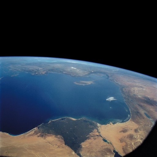 STS-57 Earth observation of the Eastern Mediterranean, Nile River, Asia Minor