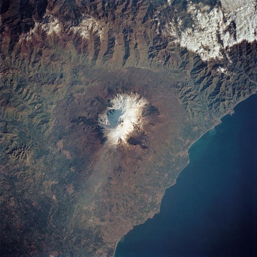 Mt. Etna, Sicily as seen from STS-62