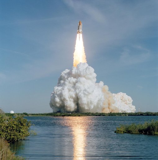 Liftoff of STS-62 Space Shuttle Columbia