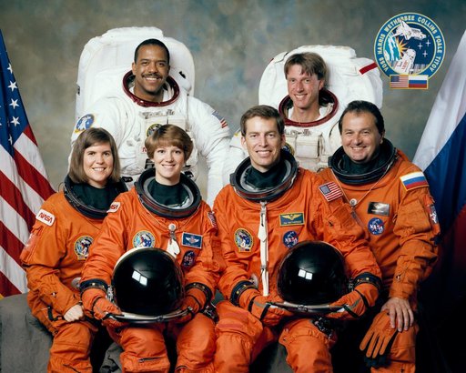 STS-63 crew portrait