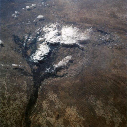 Okavango Delta, Botswana as seen from STS-66 shuttle Atlantis