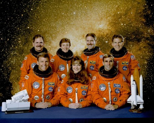 Official STS-67 preflight crew portrait