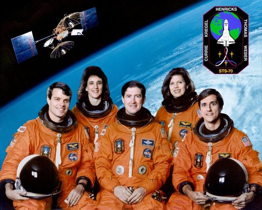 STS-70 preflight crew portrait