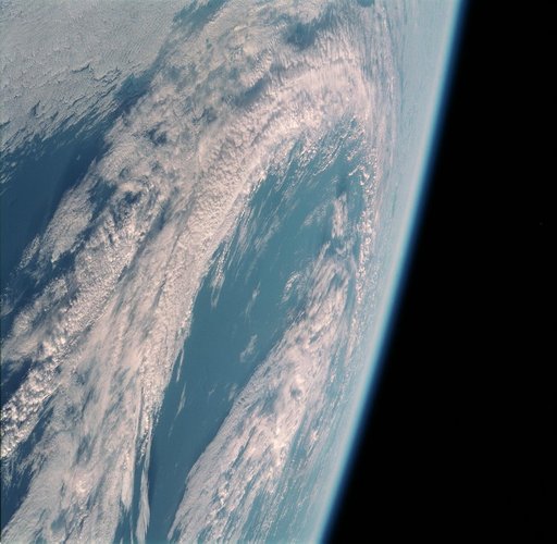 View of an occlusion taken from Space Shuttle Endeavour during STS-99