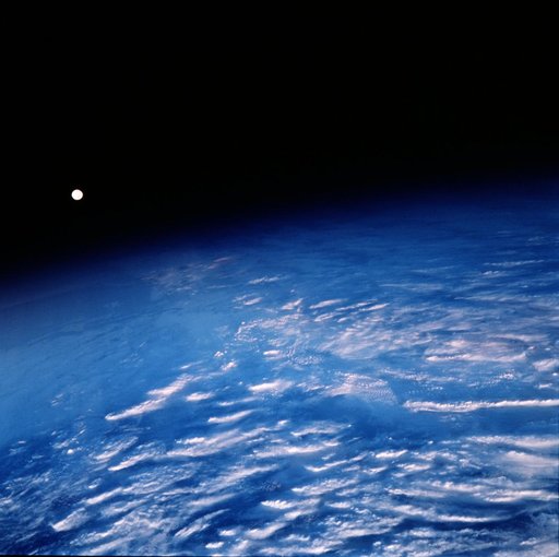 Earth observation views of the Moon taken from OV-105 during STS-99