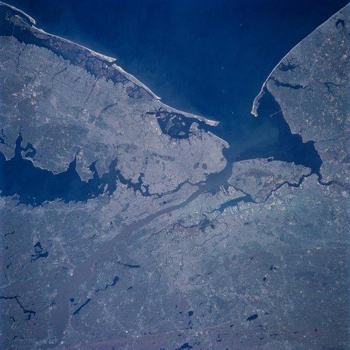 Earth observation image of New York, New York taken during STS-100