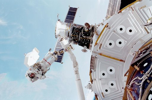EVA view taken during STS-102