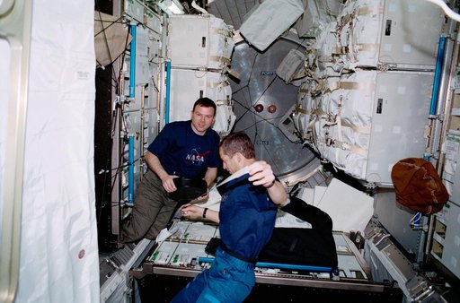 Wetherbee and Kelly in the MPLM
