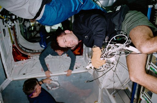 Crewmember activity in the ISS MPLM