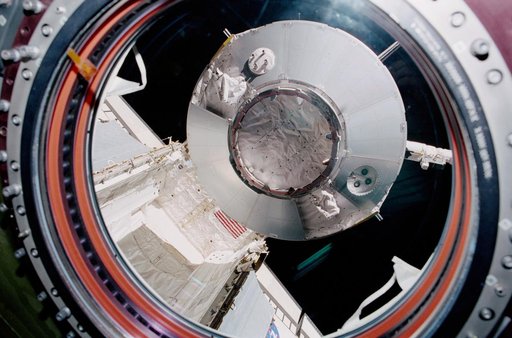 Moving MPLM/Leonardo from the orbiter payload bay