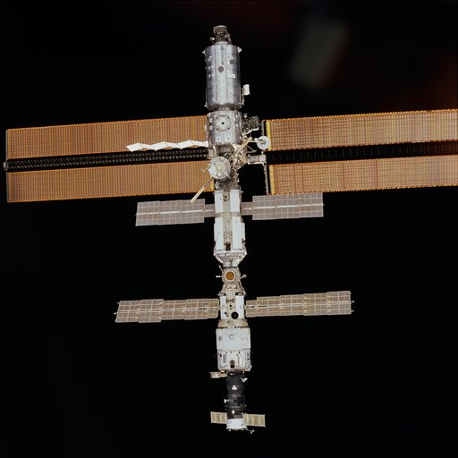 Fly-around views of ISS during STS-102