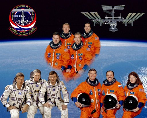 Void - STS-102 crew portrait
