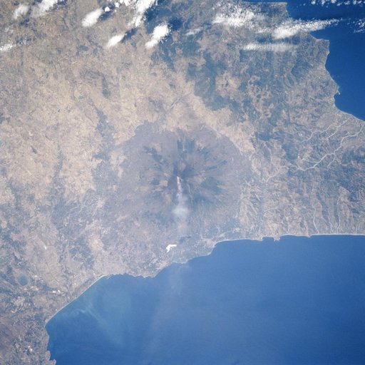 Mount Etna, Sicily taken from Atlantis during STS-106