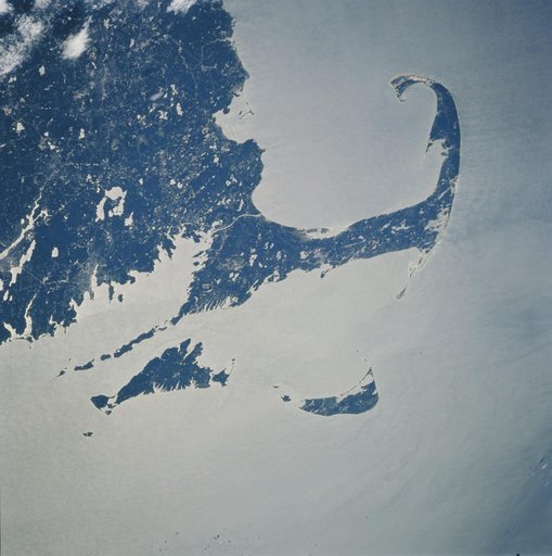 U.S. eastern seaboard with Cape Cod taken from Atlantis during STS-106