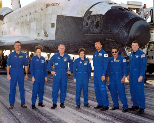 Crew of STS-114 after landing