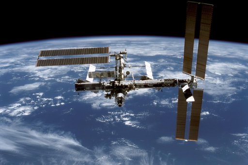View of the ISS taken during undocking of STS-116 Space Shuttle Discovery