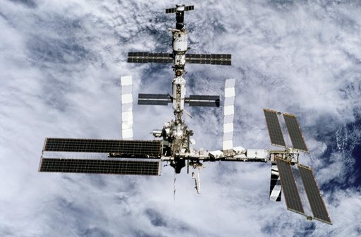 View of the ISS taken during undocking of STS-116 Space Shuttle Discovery